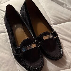 Coach Black Signature Loafers for Women